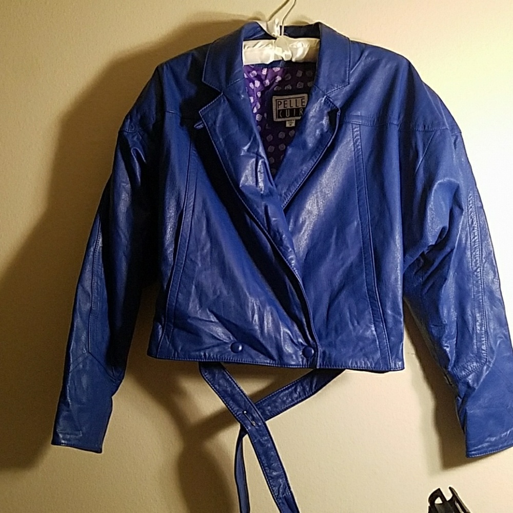 Vintage Leather Blazer